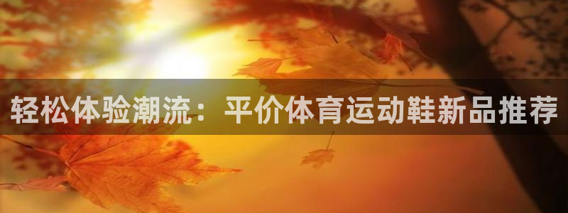 中欧体育ios：轻松体验潮流：平价体育运动鞋新品推荐